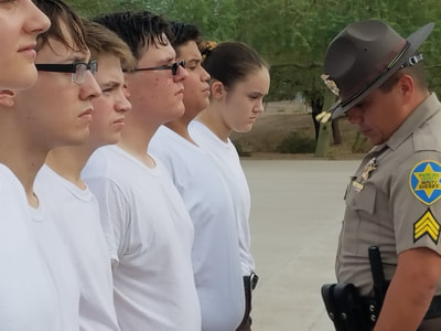 Cadet uniform inspection